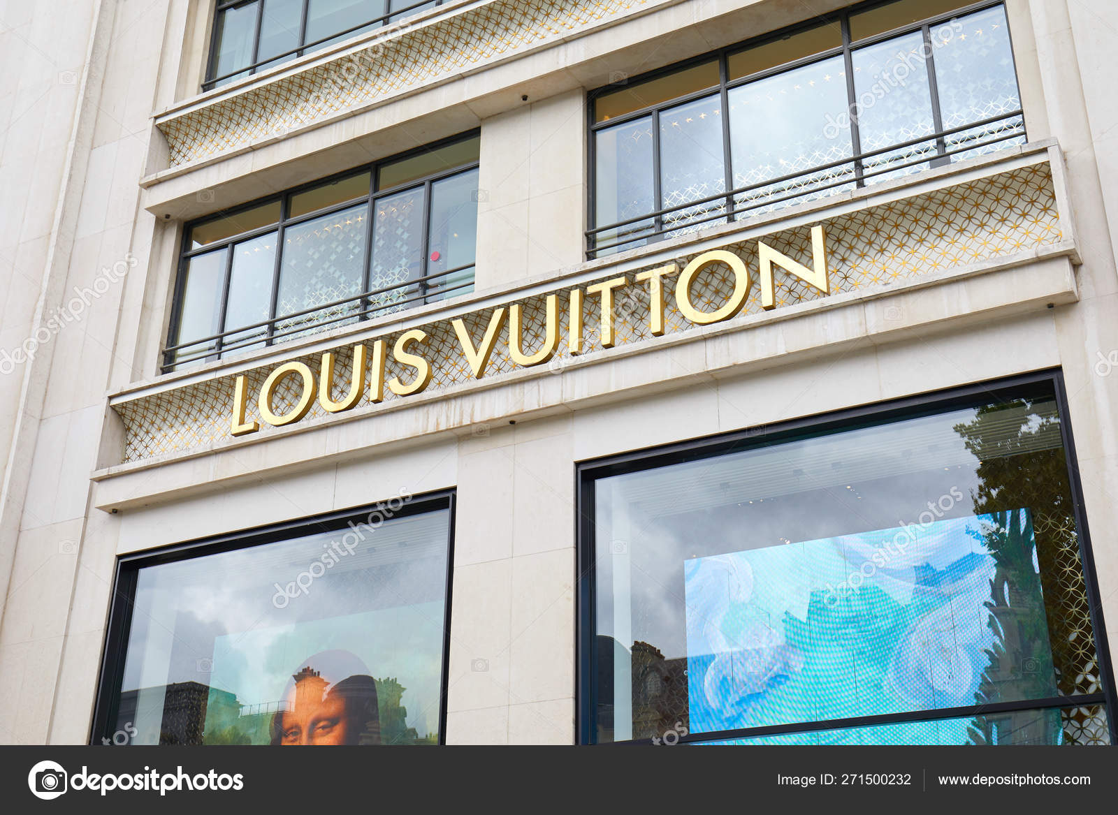 Louis Vuitton fashion luxury store in Champs Elysees in Paris, France –  Stock Editorial Photo © AndreaA. #271500232
