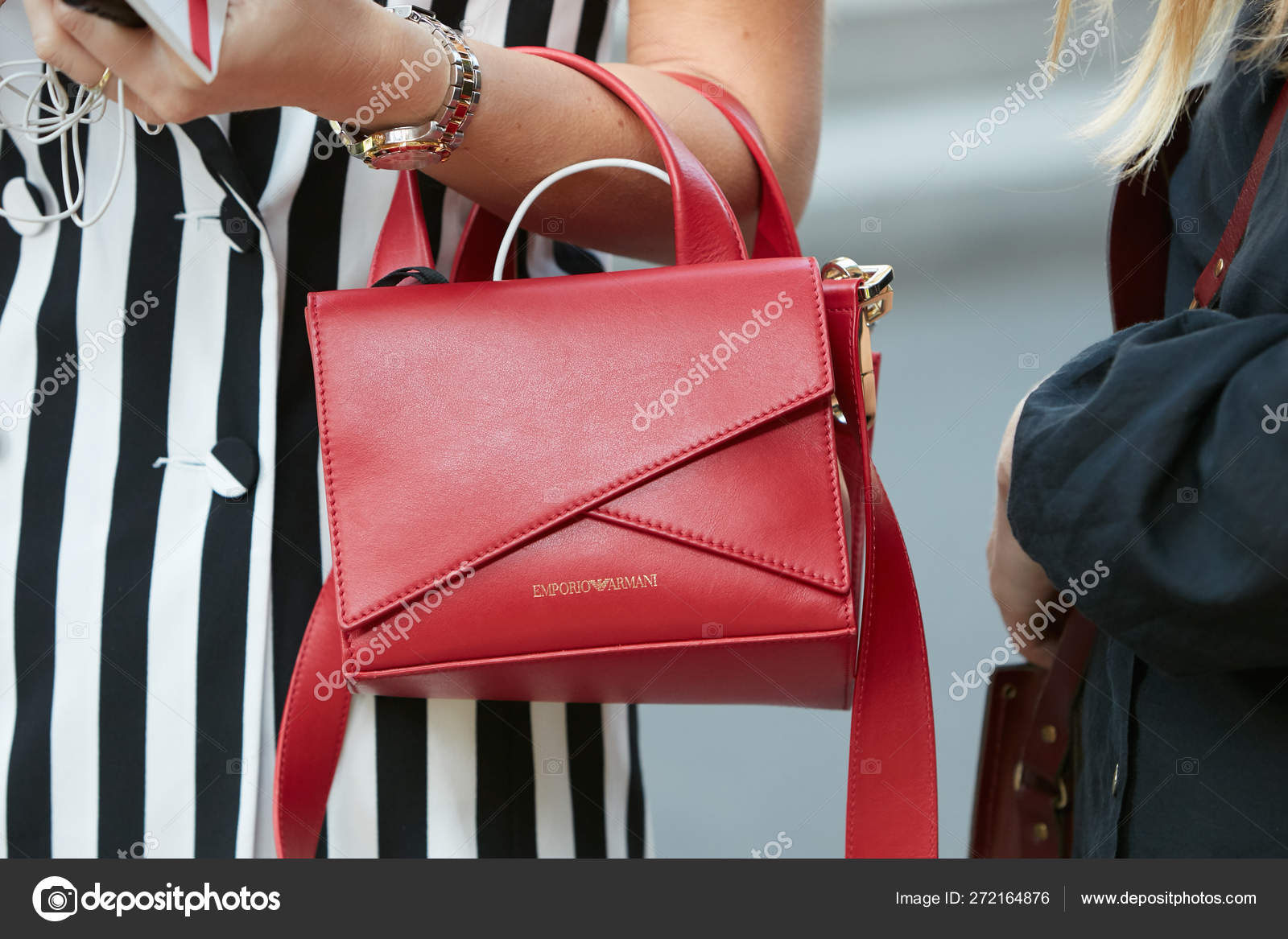 emporio armani red bag