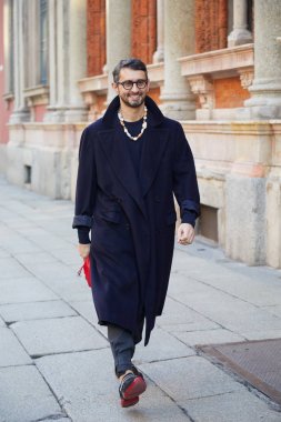 Milano - 14 Ocak: Simone Marchetti Msgm defilesinden önce, M