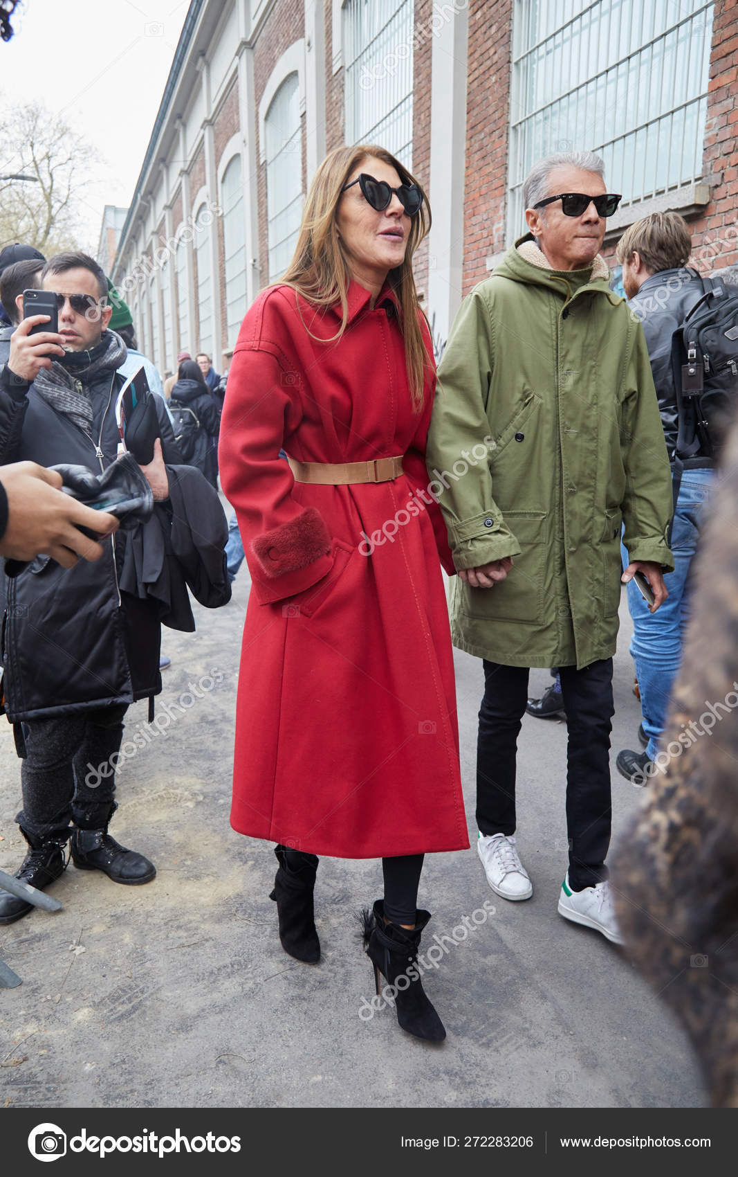 fendi red coat