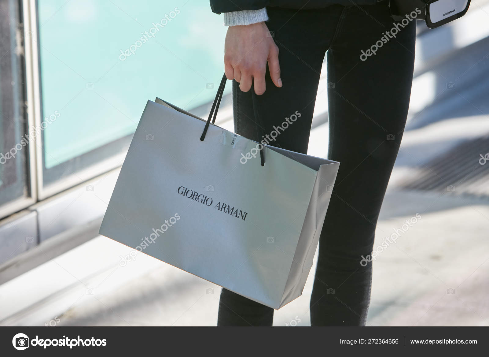 giorgio armani shopping bag