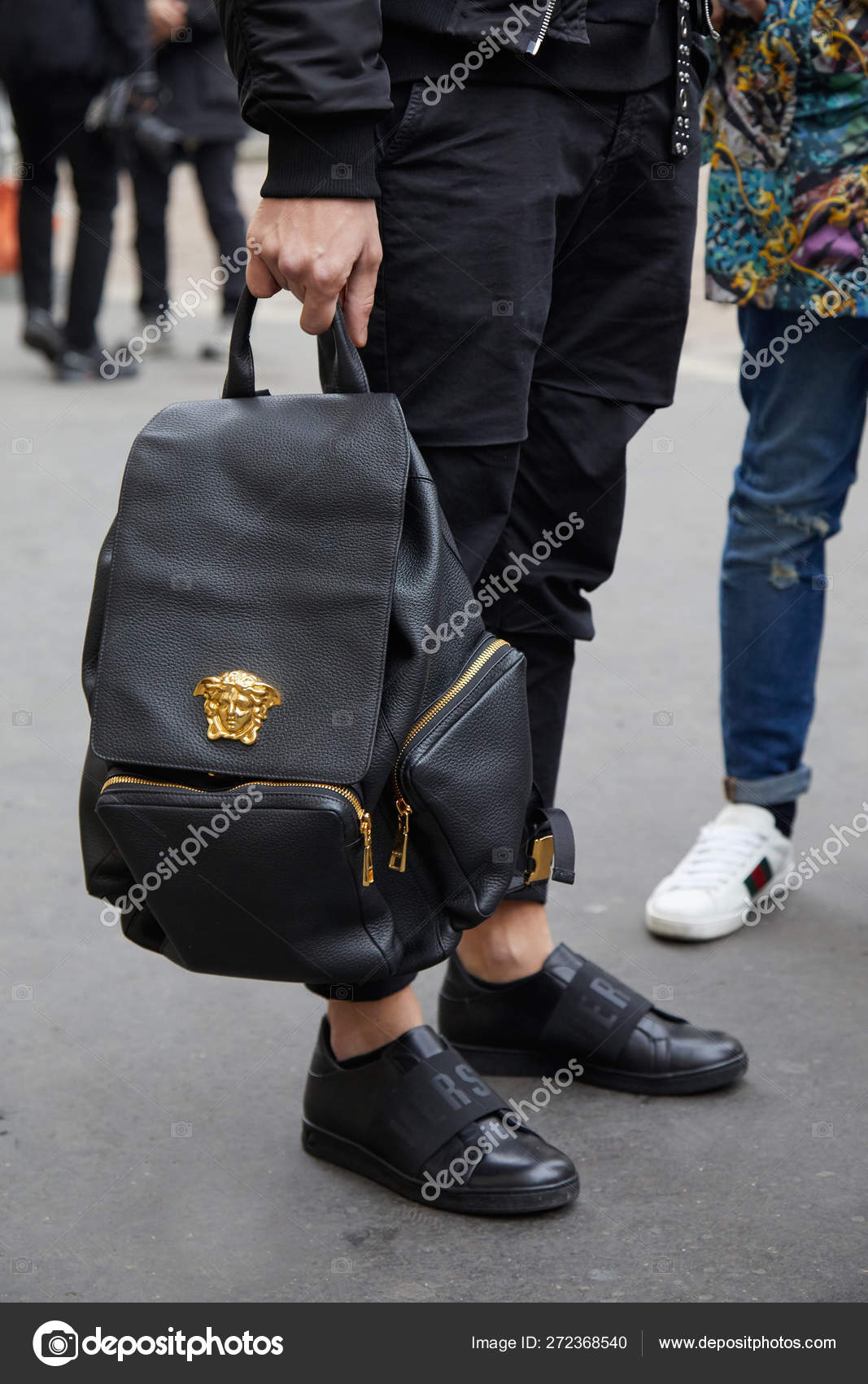 versace fashion black bag