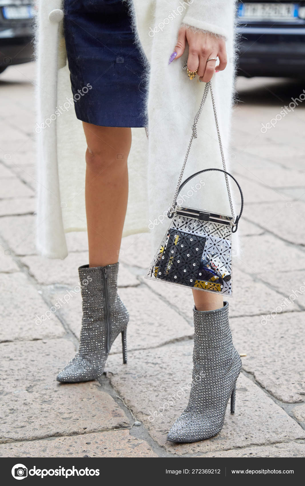 silver boots street style
