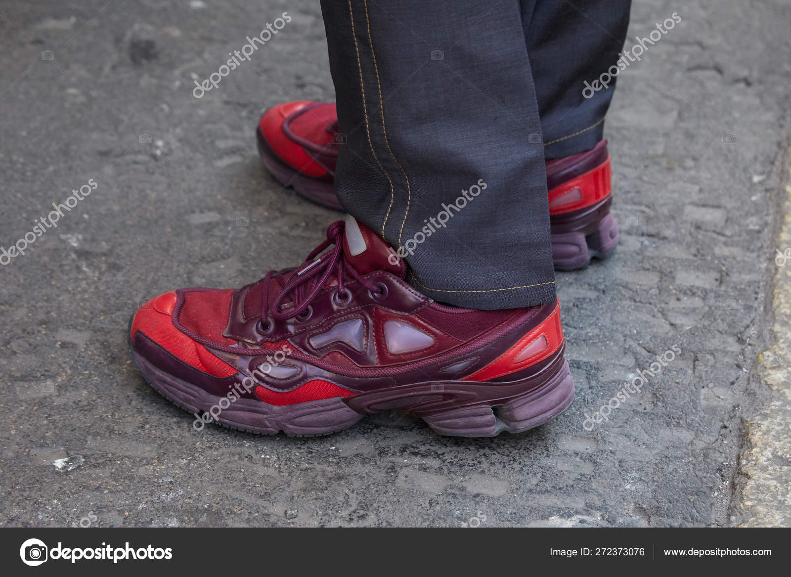 raf simons shoes red