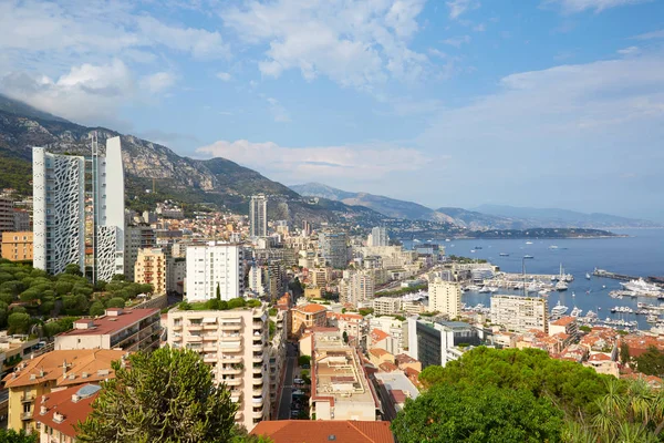 MONTE CARLO, MONACO - AUGUST 20, 2016: Monte Carlo city high ang — Stock Photo, Image