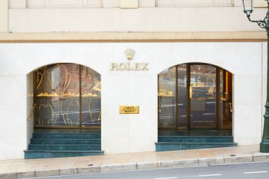 Monte Carlo, Monako'daki Rolex lüks saat mağazası