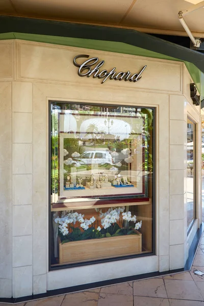 Chopard ékszerek, luxus áruház ablak Monte Carlo, Monaco — Stock Fotó