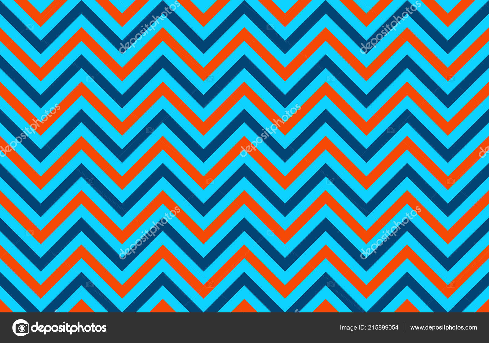 Eye Pleasing Abstract Chevron Lines Orange Blue Light Blue Graphic