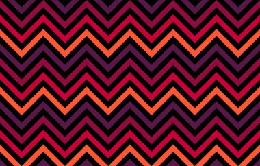 Soyut chevron satırları kırmızı turuncu tonları siyah arka plan, simetrik arka plan, tekstil baskı, duvar kağıdı ve geometrik ilham olarak grafik kaynak için