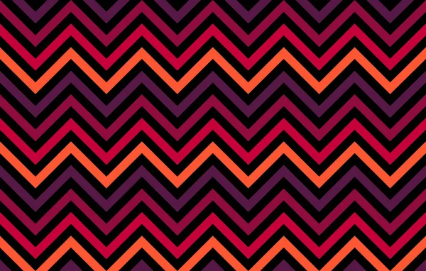 Linhas Chevron Abstratas Tons Vermelho Laranja Sobre Fundo Preto Recurso — Fotografia de Stock