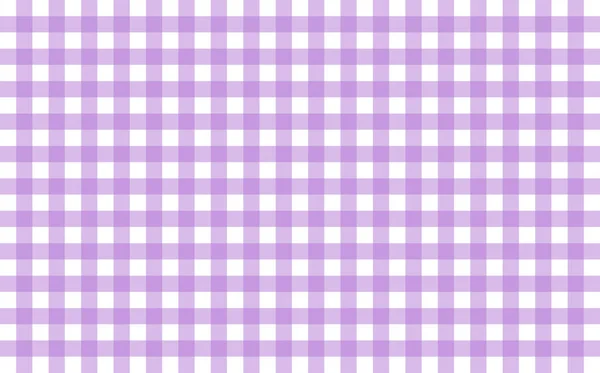 Gingham Liknande Duk Med Lavendel Och Vit Kontroller Symmetriska Överlappande — Stockfoto