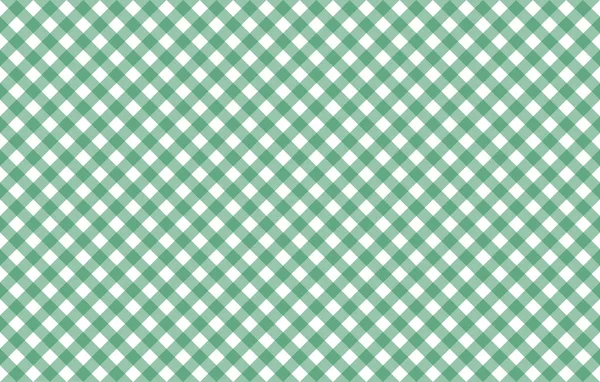 Toalha Mesa Diagonal Tipo Gingham Com Cheques Verdes Brancos Listras — Fotografia de Stock