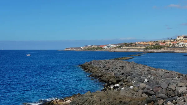 Playa Las Americas Costa Adeje Isla Tenerife Popular Entre Los — Foto de Stock