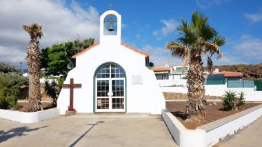 Ermita Nuestra Senora del Carmen, Abades, Tenerife, Kanarya Adaları, İspanya - 20 Ocak 2019: Abades, daha önce Tenerife Güney-Doğu'Los Abriguitos bilinen küçük bir köy Kilisesi