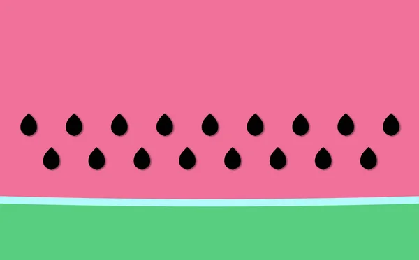 Watermeloen Concept Met Groene Schil Roze Vers Vlees Met Symmetrisch — Stockfoto