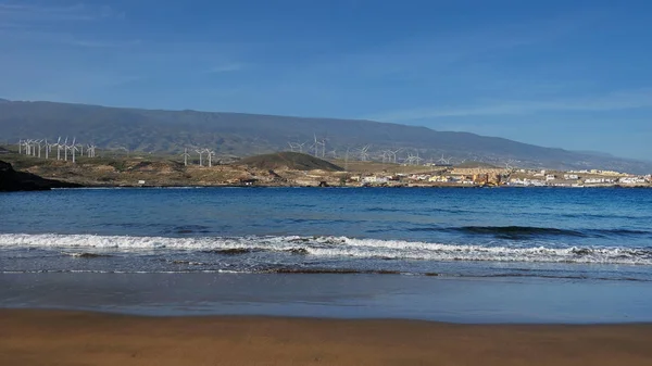 Hermosa Playa Vacía Limpia Con Vistas Interiores Costa Sureste Isla — Foto de Stock