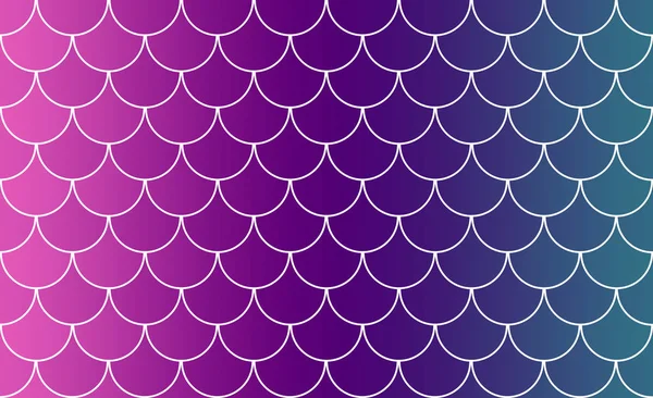 Mermaid Fish Scale Tiles Linear Color Progression Purple Green Hues — Stock Photo, Image