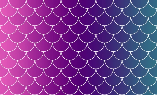 Mor ve yeşil tonları doğrusal renk ilerlemesi ile Denizkızı veya balık ölçekli fayans, grafik kaynak, geometrik arka plan ilham, tekstil baskı, duvar kağıdı, deniz temalı optik desen hoş