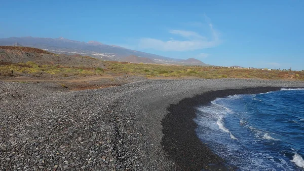 Playa Guijarros Vacía Cerca Del Complejo Amarilla Golf Hermosas Solitarias — Foto de Stock