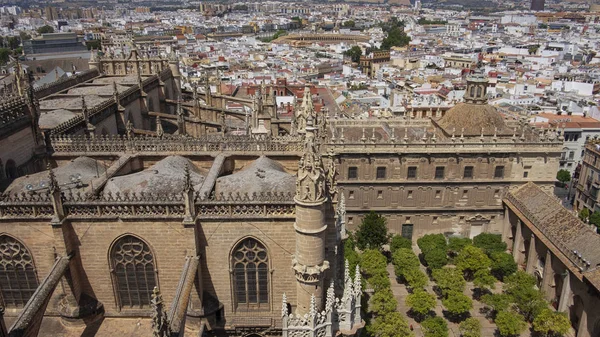 Catedral Santa Maria Sede Sevilla Spanje Juni 2019 Uitzicht Vanaf — Stockfoto