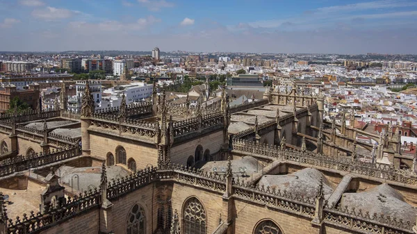 Catedral Santa Maria Sede Sevilla Spanje Juni 2019 Uitzicht Vanaf — Stockfoto