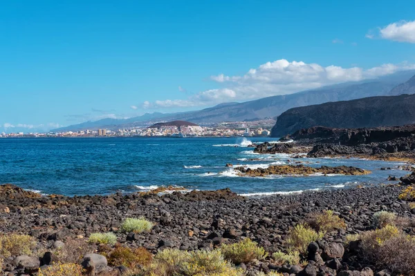 Paisaje Rocoso Volcánico Malpais Rasca Una Reserva Natural Cerca Ciudad — Foto de Stock