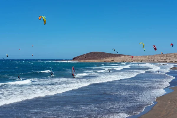Medano Granadilla Abona Tenerife Islas Canarias España Junio 2020 Playa — Foto de Stock