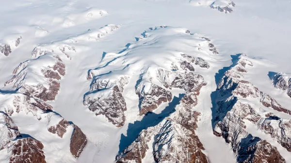 Vista Aérea Paisagem Congelada Coberta Geleiras Rios Icebergs Costa Sul — Fotografia de Stock