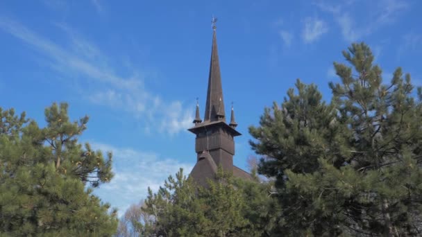 Grande Mártir Mina Church Constanta Romênia Janeiro 2019 Impressionante Torre — Vídeo de Stock