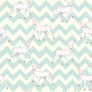 Ren geyiği seamless modeli