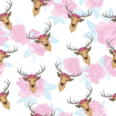 Ren geyiği seamless modeli