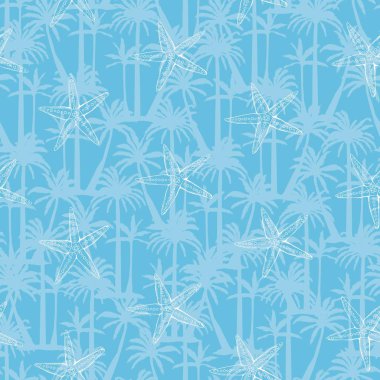 Elle çizilmiş vektör resimleri - deniz kabuklarını seamless modeli. Deniz arka plan.