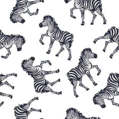 Zebra deseni, çocuk safari izi.