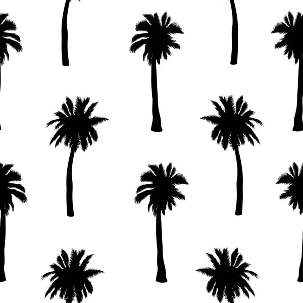 Palm Tree Minta Varrat Nélküli Kézzel Rajzolt Textúrák Egzotikus Divatos — Stock Vector