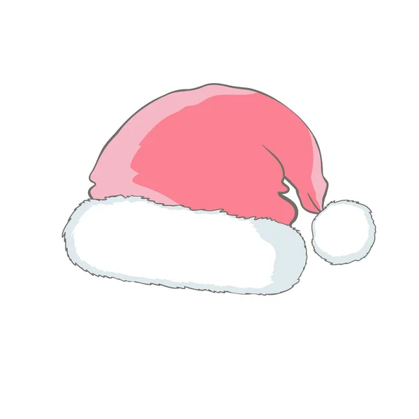 サンタ帽子セット キャップ お祝い お祝い クリスマス クロース 衣料品 コレクション — ストックベクタ
