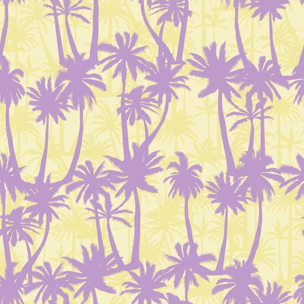 Palm Tree Vzor Bezproblémové Ručně Tažené Textury Exotické Módní Pozadí — Stockový vektor