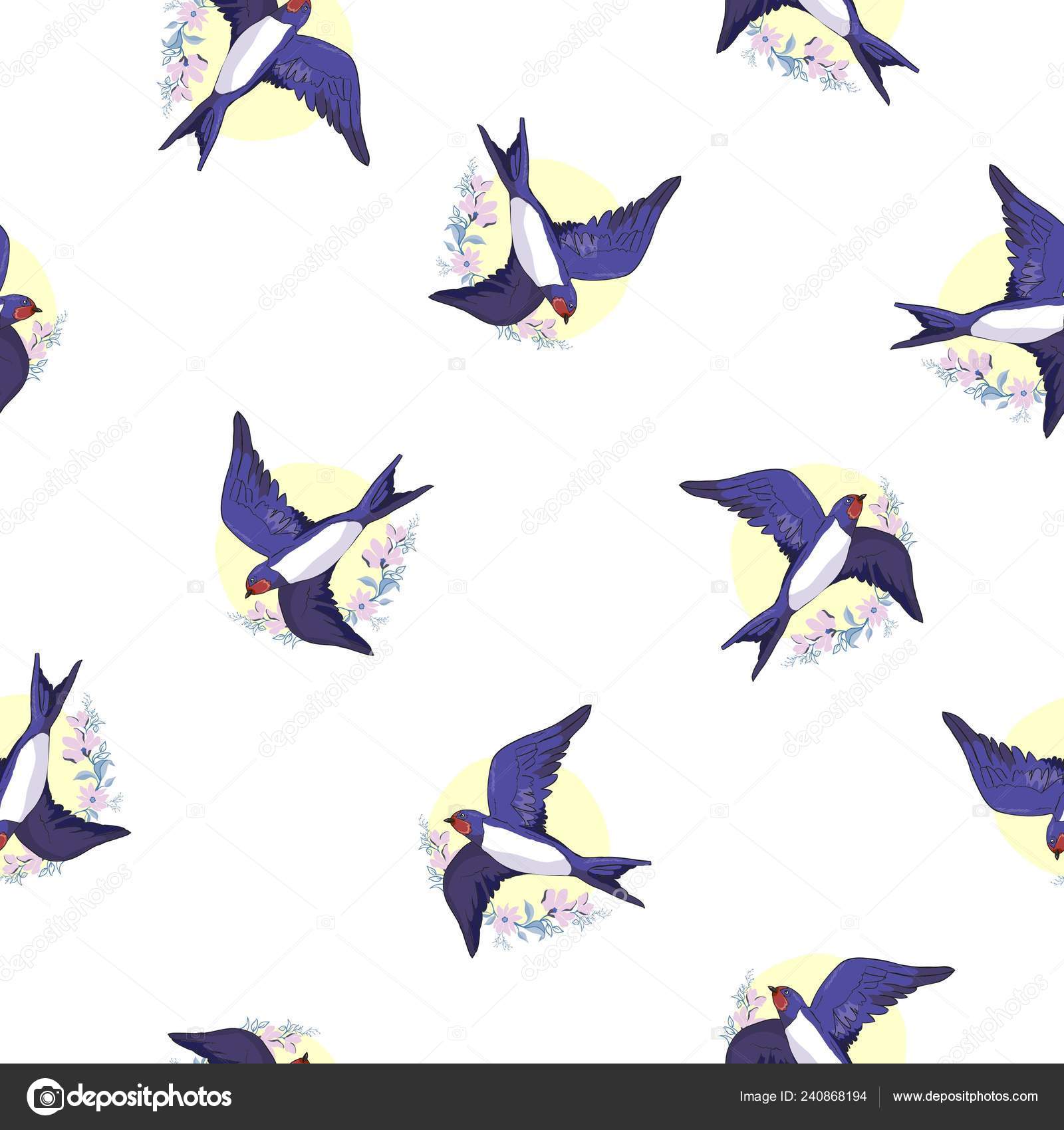 Avaler Motif Oiseau Résumé Action Air Animal Animaux Art