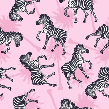 Zebra deseni, çocuk safari izi.