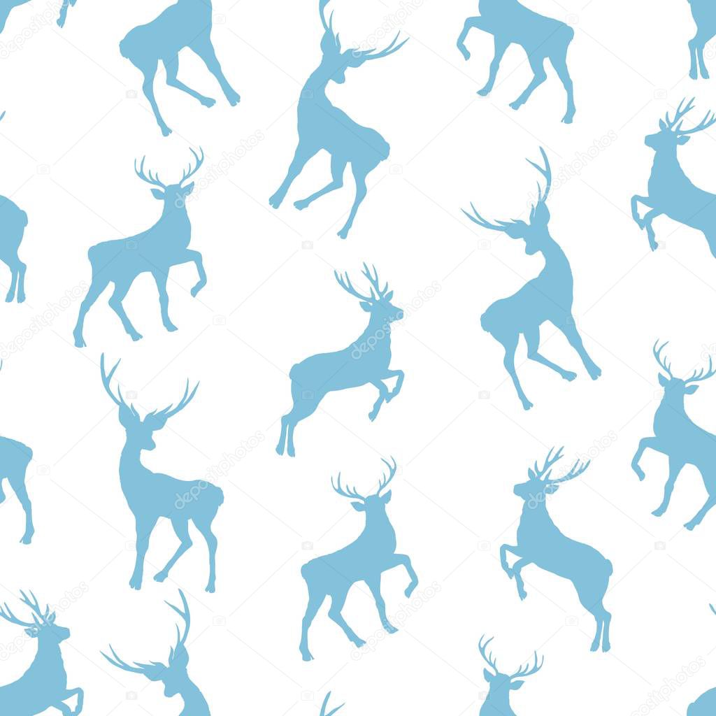 seamless deer pattern, animal, art, background, cartoon, christmas, cute, illustration