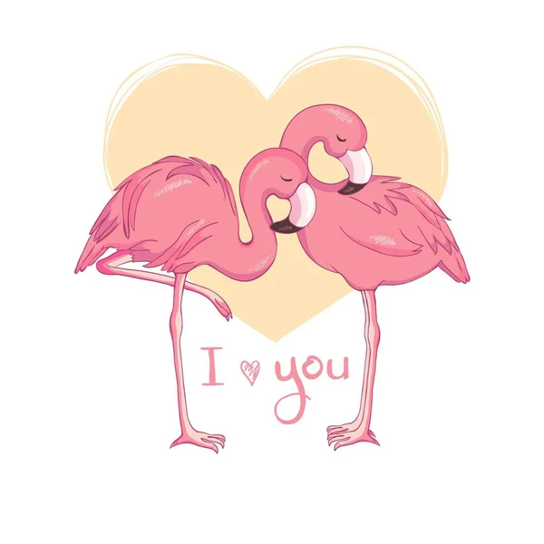 Flamingo pták design obrázku na pozadí — Stock fotografie