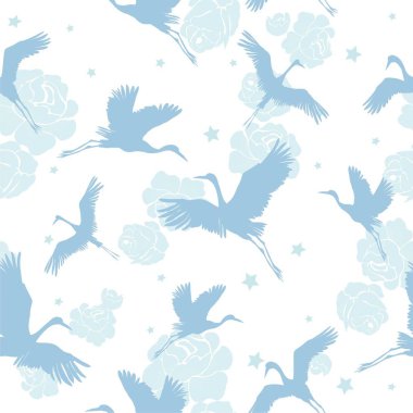 Vinç kuşlar vektör çizim