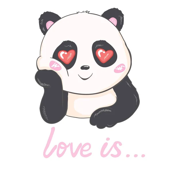 Cute Panda Vector illustration