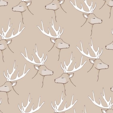 Dikişsiz geyik desen