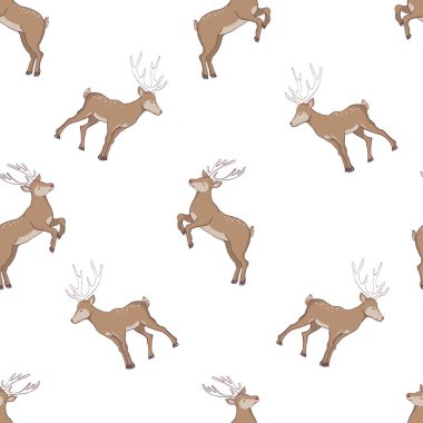 Dikişsiz geyik desen