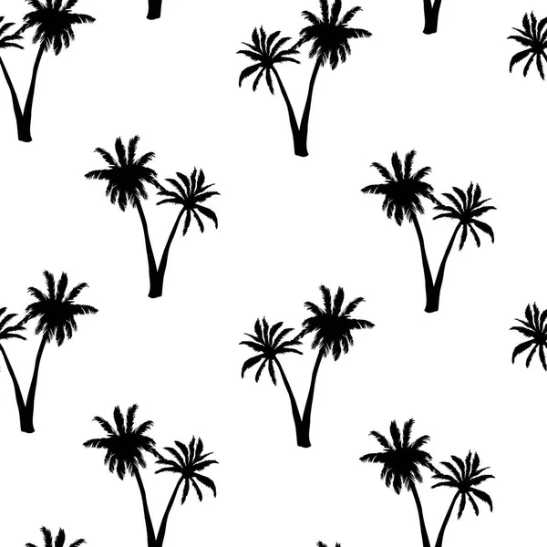 Vektorové bezešvé vzor s palmami — Stockový vektor