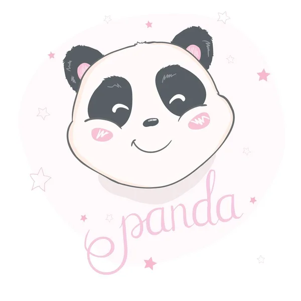 Roztomilý panda vektorové ilustrace — Stockový vektor