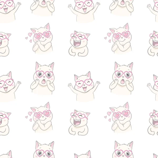 vector cat pattern, cat illustration seamless, Graphic Design pattern
