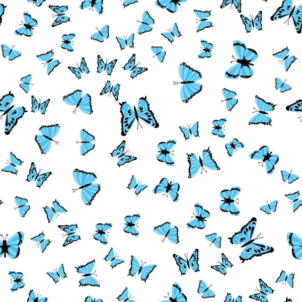 Vector Butterflies Pattern Abstract Seamless Background — Stock Vector