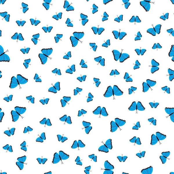 Vector Butterflies Pattern Abstract Seamless Background — Stock Vector