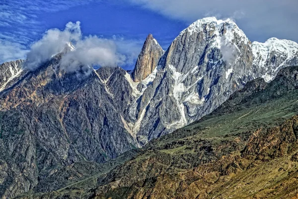 Ladyfinger Peak Una Aguja Roca Distintiva Batura Muztagh Subzona Más — Foto de Stock
